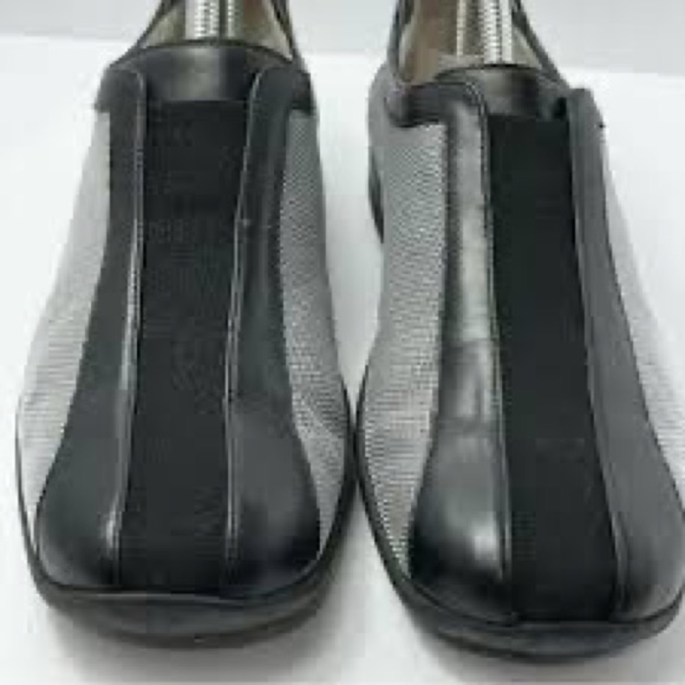 DONALD J PLINER Italy Sport Nuru Black Leather Mesh Shoe women Sz 8.5